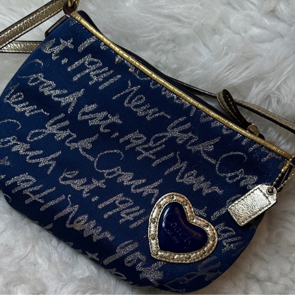 Rare Coach 45650 Poppy Signature Script CrossbodySwingpack w/small coin purse - Picture 15 of 16